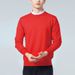 Herbst Winter Neue Herren Rundhals Casual Pullover Lose Plus Größe Einfarbig Langarm Pullover Innere Strickwaren_voghion.com