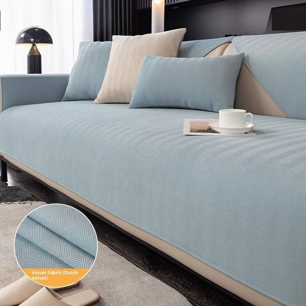 Juego de cojines de chenilla para sofá – Almohadillas antirrayas a rayas para sofás seccionales (varios tamaños y colores)_voghion.com