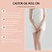 Castor Oil Roller Ball Gentle Formula Deep Moisturizing Nourishing Dry Skin Hydrating Care Portable Skincare_voghion.com