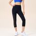 Breathable Barely-There Feel Sports Yoga Ruig Fitess Waist High Elasticity Tight Mesh Outerwear Capri Pats For_voghion.com