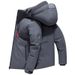Giacca da uomo invernale in piumino d'anatra bianca corta con cappuccio di alta qualità, capospalla alla moda_voghion.com
