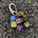 Ainworth Gradient Dice Grape Cluster Starry Sky Bag Pendant High-End Keychain Niche Accessories_voghion.com