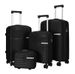 Set Of Three 20 24 28inch PP Hard Shell Luggage Zipper Style Travel Carry-on Suitcase_voghion.com