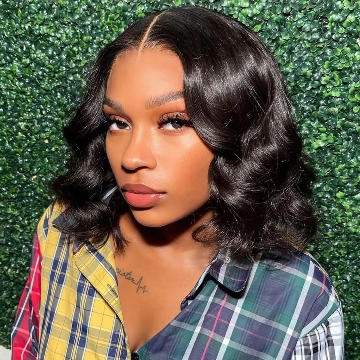 180% tiheys lyhyt bob bob laineperuukki 8-16 tuumaa 13x4 sulkeminen vesiaalto aitohiusperuukit naisille brasilialainen remy-hiusperuukki_voghion.com