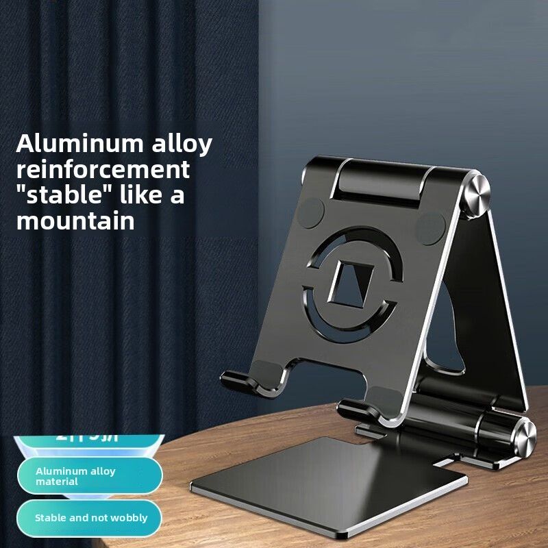 Tablet Phone Stand Aluminum Alloy Foldable Stretchable Adjustable Universal Desktop Lazy IPad Holder_voghion.com