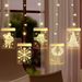 3D Christmas Hanging Lights With Remote Control, 2M LED String Lights For Indoor Decoration, Snowman & Reindeer Design_voghion.com