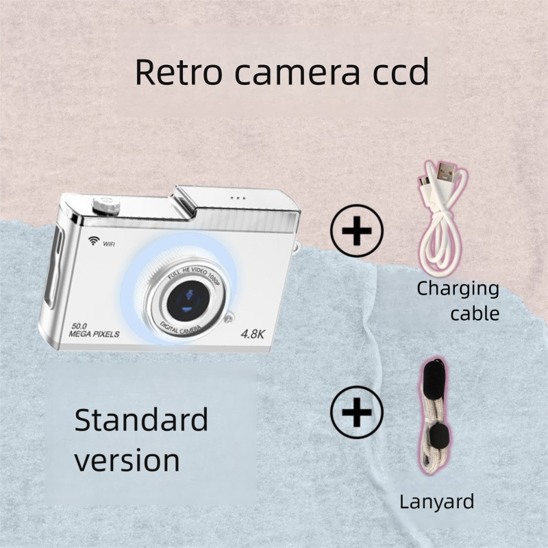 WIFI Transmission CCD Campus Student 5000W HD Dual Mini Digital Camera Toy_voghion.com