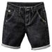 Stretch-Jeansshorts für Herren, Sommer, 12,7 cm Innennaht, lässiger Used-Look, gerade Passform, mit leichtem Tragekomfort_voghion.com