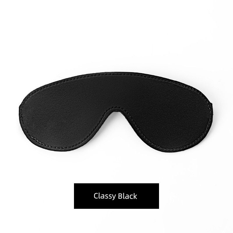Men Lady Couple PU Leather Black Eye Mask Dance Performance Adult Sexy Stylish Fashion_voghion.com