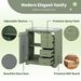 30-inch Bathroom Vanity With A Soft Close Gass Door, Adjustable Shelves, And 3 Drawers_voghion.com