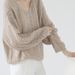 girl French Style Lazy Soft Sweater Women, Solid Color, Thin For Autumn Winter, Gentle And Elegant Collar Knitted Top_voghion.com