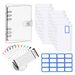 Refillable Notebooks A6 Loose Leaf Folder Zipper Bag PVC Transparent Creative Loose Leaf Cash Budget Handbook_voghion.com