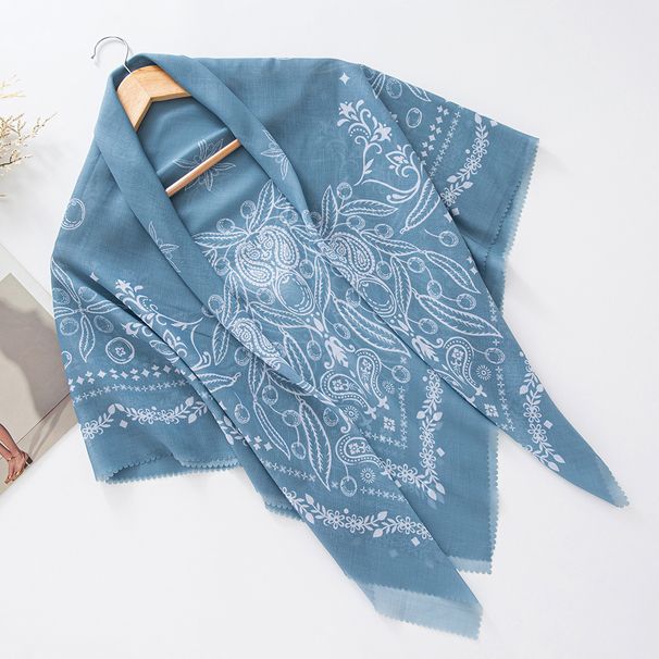 Naisten huivit lanka painettu 110 neliön huivi klassinen pitsi malaiji muoti huivi päähuivi huivi_voghion.com