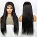 Peruker med rakt människohår 4*4 Spets främre Människohår Peruker 180% densitet Limfria rakt människohår Peruker för kvinnor Naturlig färg 16-32 tum_voghion.com