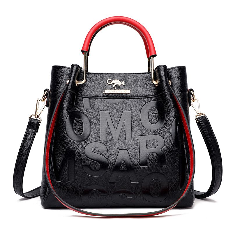 Borsa a tracolla per commercio estero transfrontaliero 2023 di grande capacità netta rossa lo stesso paragrafo borsa a tracolla borse da donna_voghion.com