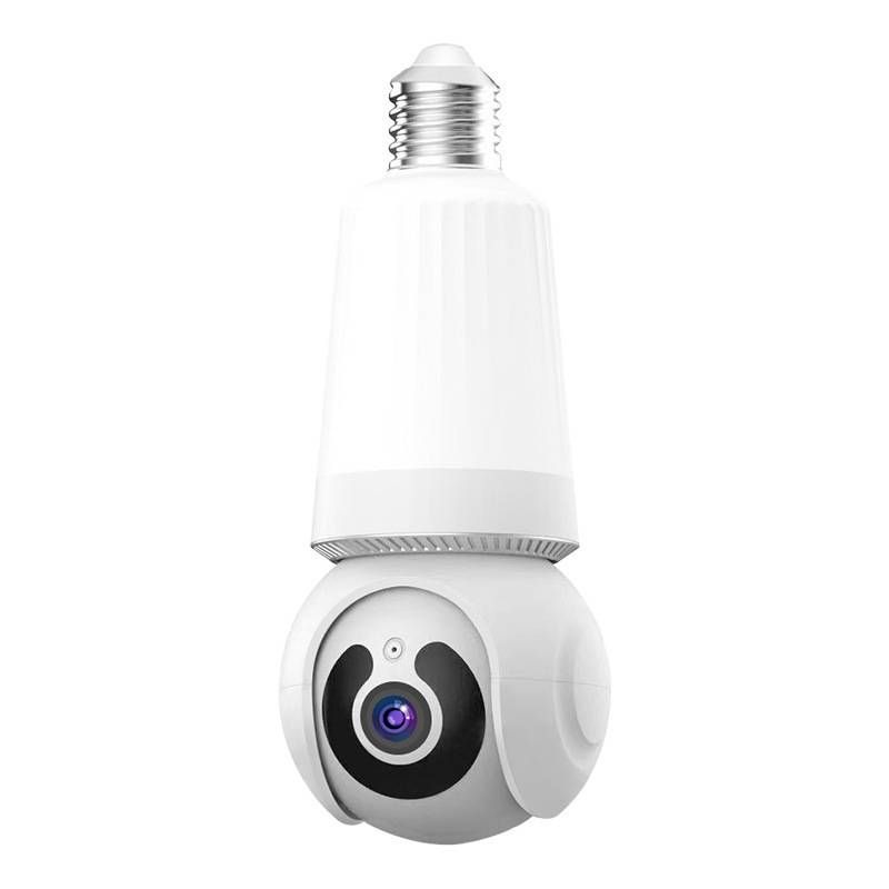 Smart Light Bulb Security Camera - 2K WiFi PTZ Surveillance With Dual Night Vision (360° Rotation Remote Viewing Motion Tracking)​_voghion.com