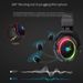Cuffie da gioco RGB TEKUSHENG con microfono, cuffie over-ear USB cablate per PC, driver ad alta fedeltà da 50 mm, isolamento acustico e fascia regolabile_voghion.com