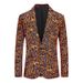 Men's non ironing casual oversized men's printed small outer with suit_voghion.com