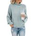 Grober Rollkragenpullover für Damen_voghion.com