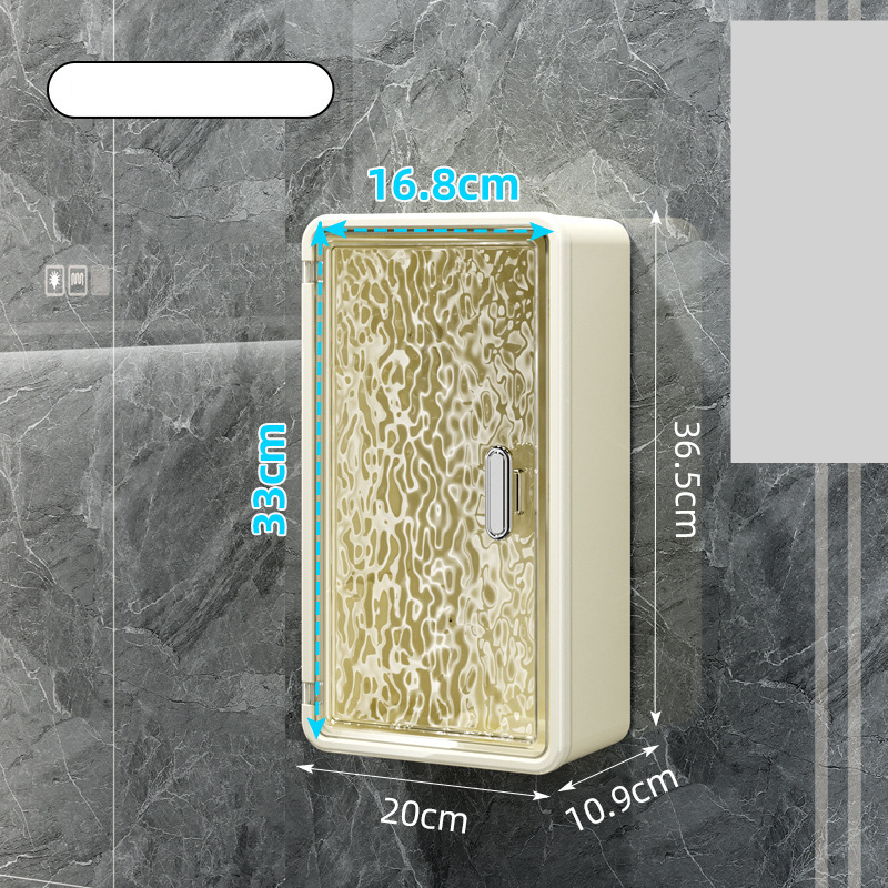 Bathroom Wall Mounted Tissue Box Toilet Face Towel Sanitary Napkin Skin Care Products Storage Box Waterproof Roll Paper Storage Box_voghion.com