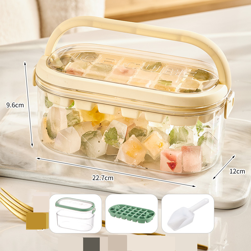 Frozen Ice Cube Mold Portable Ice Box Household Silicone Ice Tray Ice Cube Artifact Ice Storage Box Net Celebrity Creative Ice Mold_voghion.com