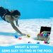YOUEN Diving Gems Pool Toys, 16 Big Colorful Diamond With Pirate Treasure Chest,Swim Dive Toy For Kids Underwater Gemstone Swimming Training Gift_voghion.com