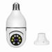 Telecamera di sorveglianza a colori con lampadina Smart WiFi 1080P, panoramica e inclinazione, attacco E27_voghion.com