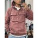 Spring And Autumn New Men's Hooded Solid Color Sweater Youth Sports Multi-Pocket Leather Sweater Jacket_voghion.com