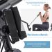 Folding Exercise Bike, Fitness Upright And Recumbent X-Bike With 16-Level Adjustable Resistance, Arm Bands And Backrest_voghion.com