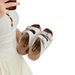 Lancui Toast Women's Summer New Soft Leather Thick Sole Slip-On Sandals Beach One-Strap Outdoor Slides_voghion.com