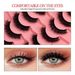 7-Pairs Mink Effect False Eyelashes - Natural & Voluminous Wispy Lashes For Dramatic Eye Look (Fluffy, Long-Lasting, Cruelty-Free)_voghion.com