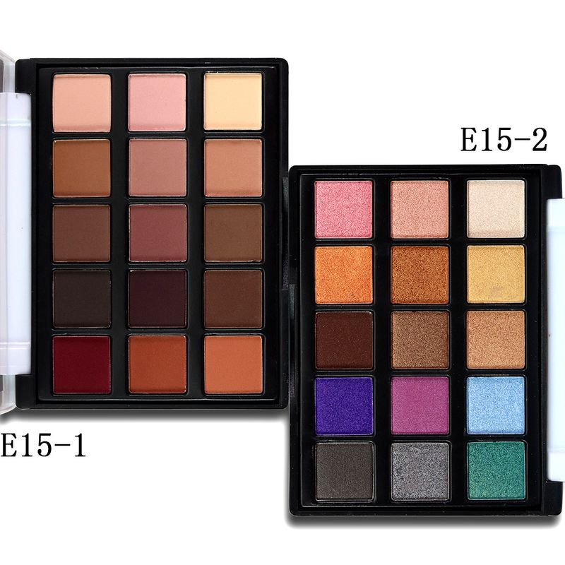 Eye Shadow 15 Color Eyeshadow Palette Mini Version Multi Color Makeup Palette Earth Color Matte Pearlescent Long Lasting Waterproof And Sweat Proof_voghion.com