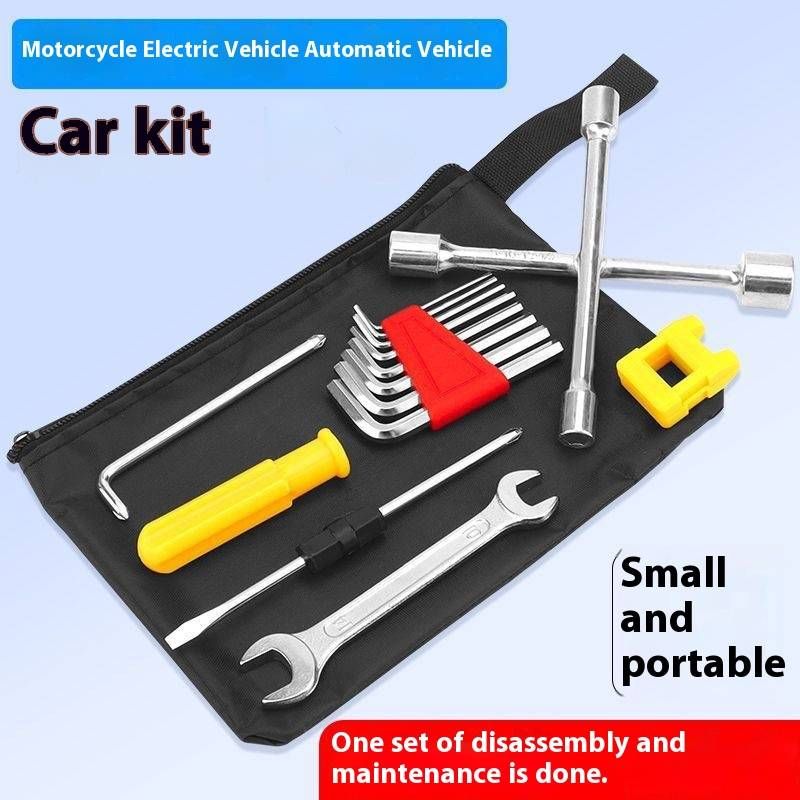 Car kit, socket, wrench, screwdriver, hexagon socket combination set_voghion.com