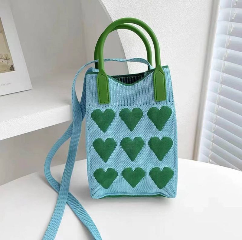 Mode Mini Handy Tasche Stricken Tasche Nische Koreanische Version Der Hundert Mit Schulter Diagonal Kreuz Tasche Geldbörse Hand tragen Tasche_voghion.com
