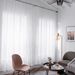 Weiße transparente Spitzenvorhänge – Polycotton-Voile-Fensterpaneele für Wohnzimmer und Schlafzimmer – Durchsichtige Stickereien im koreanischen Stil (150 × 240 cm, 2er-Set)_voghion.com
