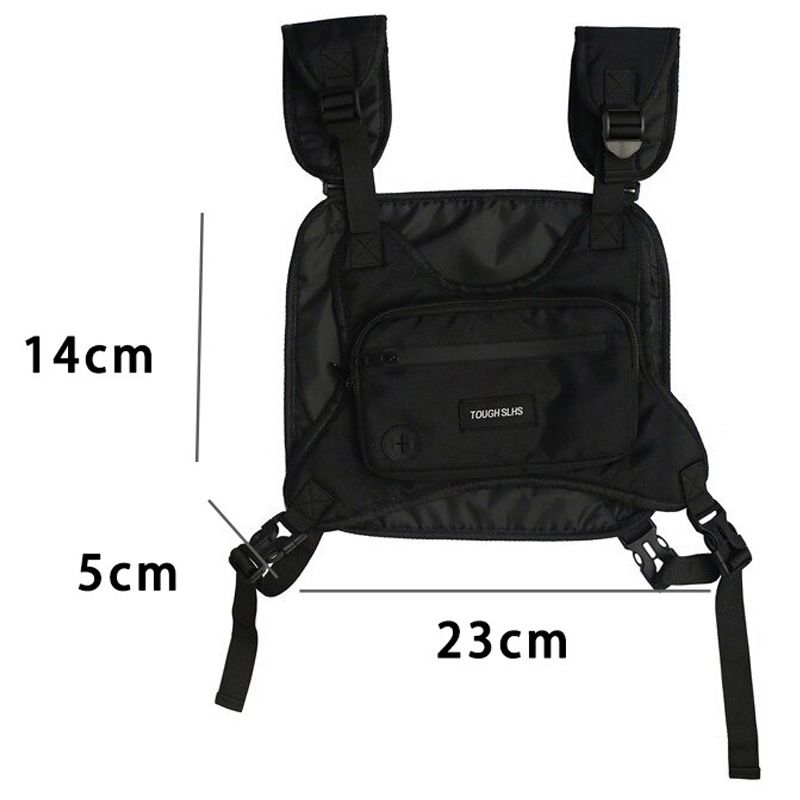 Heren Borsttassen Heuptassen Tide Brand Tactische Vesttas Lichte Functionele Wind Tooling Tas Vesttas Mode Multifunctionele BH-tas Mannen_voghion.com