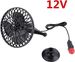 Mini ventilateur oscillant 12 V 1,5 m pour voiture, caravane, fourgonnette, ventilation intérieure_voghion.com