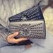 Punk Rivet Skull Long Women's Wallet Large Capacity Zero Wallet Multi Card Handheld Bag Wallet_voghion.com