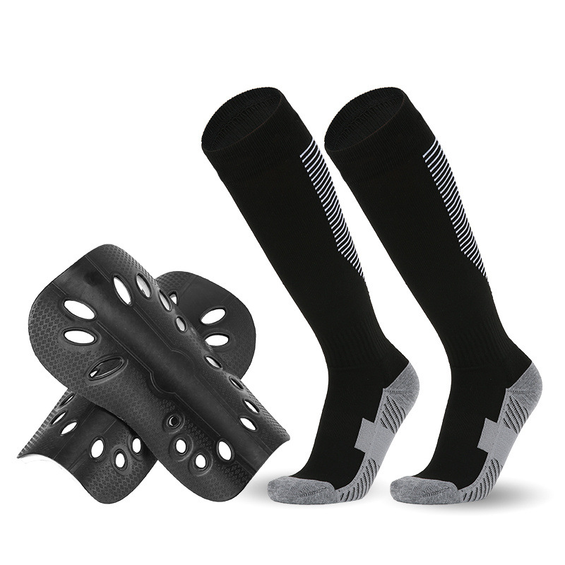 Set di calzini da calcio per bambini, ragazzi e ragazze, calzini sportivi professionali antiscivolo con motivi colorati e protezioni per le gambe_voghion.com