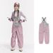 Ski-Latzhose – Wasserdichte und winddichte Skioveralls für Damen und Herren (Kunstgelb, Beerenrosa, Klassisches Schwarz) – Größen XS bis L_voghion.com