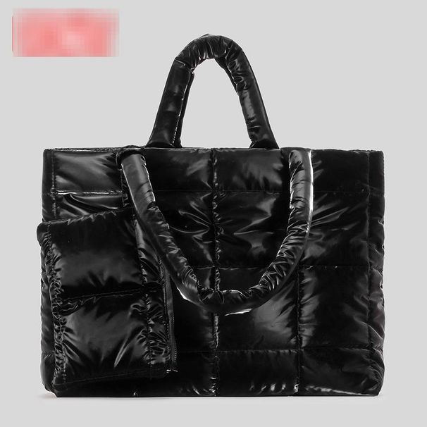 Quilted Puffer Tote Bag For Women - Large Capacity Soft Cloud Shoulder Bag With Nylon Exterior, Lightweight & Stylish Handbag For Travel & Daily Use_voghion.com