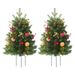 76cm PVC Christmas Tree Stake Light For Outdoor Garden, Beach, And Yard Decorations – Festive Holiday Decoration With Colorful Lights_voghion.com