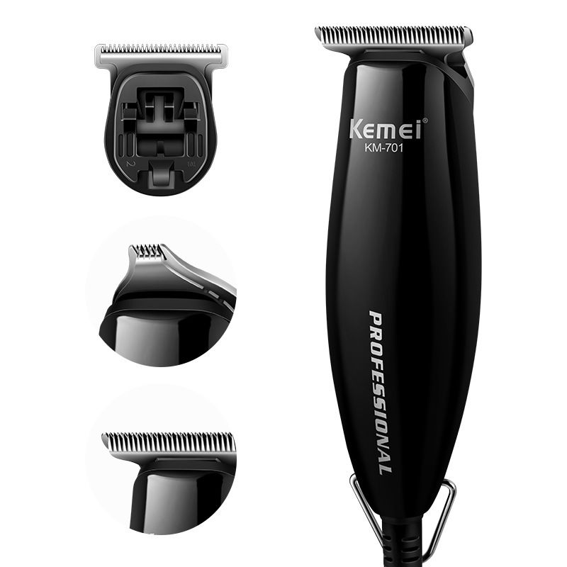 Mașină de tuns profesională 3 în 1 Kemei KM-701, cu cap chel, electrică, pentru tuns, cu fir, pentru salon_voghion.com