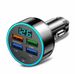 Car Chargers Super Fast Charge PD+QC3.0 Alloy Digital Display Multi Function 66W_voghion.com