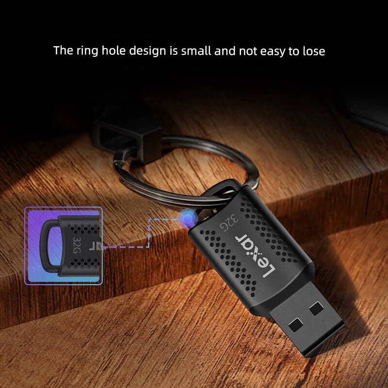 Lexsha V400 32/64G/128 High-Speed USB3.0 USB Flash Disk Car Computer General Band Holes_voghion.com
