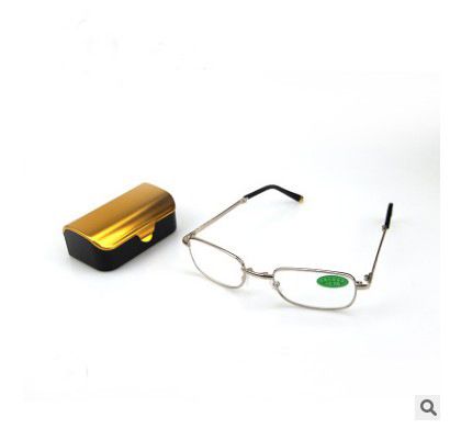 High Definition Aspherical Crystal Portable Foldable Metal Frame, Minimalist Style Glasses, Reading Glasses_voghion.com