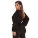 Women's sequined deep V-neck long-sleeved jumpsuit _voghion.com