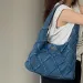 Nuova borsa a tracolla casual di grande capacità, con nappa, stile street, alla moda, in tela di denim, da donna_voghion.com