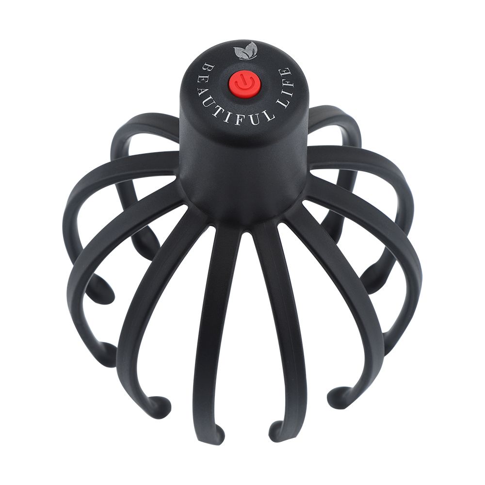 Electric Octopus Claw Scalp Massager Hands Free Therapeutic Head Scratcher Relief Hair Stimulation Rechargable Stress Relief_voghion.com