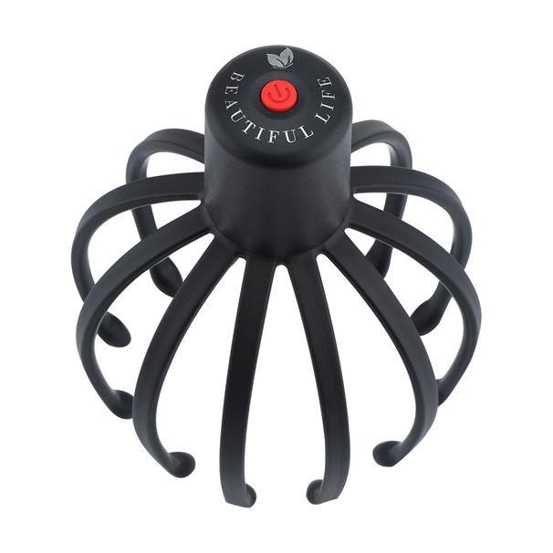 Electric Octopus Claw Scalp Massager Hands Free Therapeutic Head Scratcher Relief Hair Stimulation Rechargable Stress Relief_voghion.com